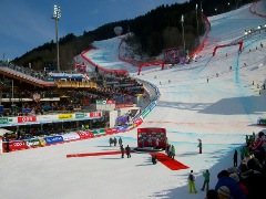 Ski WM 2013, Siegerehrung Abfahrt Damen