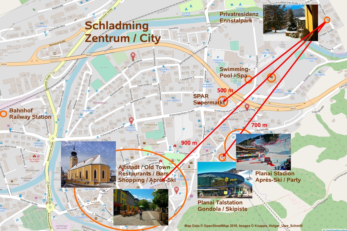 Lageplan in Schladming